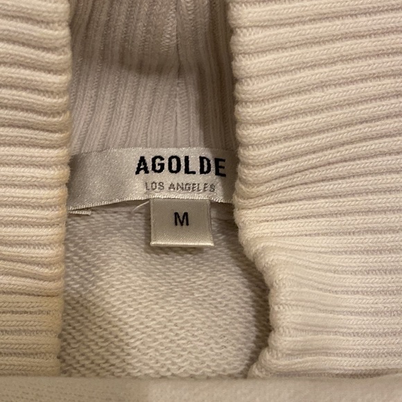 AGOLDE Klara V- neck Sweatshirt. Size M 100% cotton . - Picture 10 of 14